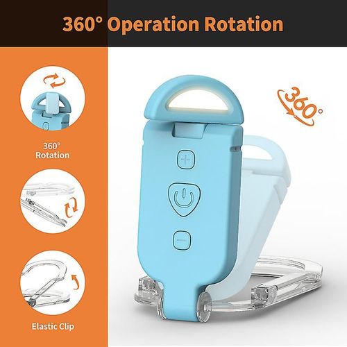 Lampe De Lecture Rechargeable Par Usb Pour Lire Au Lit, Lampe De Lecture Led Portable  Pince, Idale Pour Les Amateurs De Livres Et Les Enfants