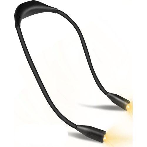 Lampe De Lecture Rechargeable Pour Le Cou, 3 Couleurs, Protection Des Yeux, Led, Veilleuse, Mains Libres, 1 000 Mah, Idale Pour La Lecture, Le Camping, Etc.