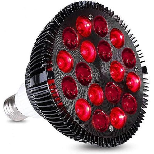 Lampe De Luminothrapie Rouge, Appareil De Luminothrapie Infrarouge Wolezek 36 W 18 Led, Ampoule Combine Rouge 660 Nm Et Proche Infrarouge 850 Nm - Meili