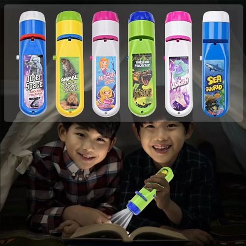 Lampe De Poche  Projection Lumineuse Pour Enfants, Livre D'histoire De Sommeil Pour Bb, Lecture D'images, Motif Animal De Dinosaure, Jouet De Dessin Anim Mignon