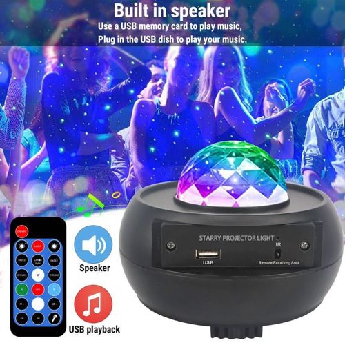Lampe De Projection toile, Compatible Bluetooth, Veilleuse, Lampe De Table, Univers, Luminaire Dcoratif Pour Chambre  Coucher, Tlcommande, Cadeau