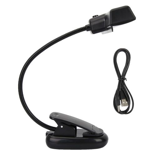 Lampe De Pupitre D'orchestre Usb A Pince, Lampe De Lecture Led Portable Et Flexible