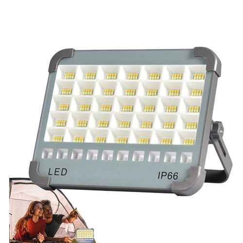 Lampe De Scurit Portative  Projecteur Led Solaire tanche, Lampe De Travail | Lanterne De Camping, 4 Modes D'clairage, Projecteur Lumire Du Jour Pour Alle, Magasin, Cour, Jardin