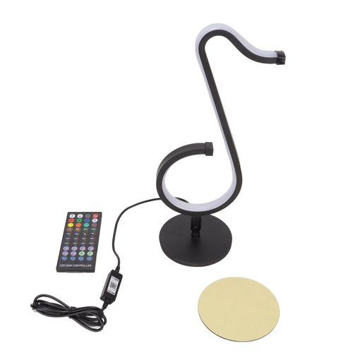 Lampe De Table Avec Note Musicale, ContrôLe Intelligent, Rotation à 180 DegréS, Rgb, Lampes De Bureau Cool Pour Salon, Chambre à Coucher, Chevet