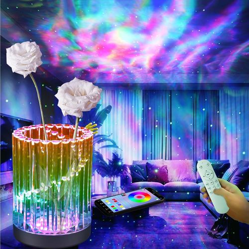 Lampe De Table Intelligente Avec Rvb, Compatible Avec Bluetooth, Sans Wifi, Mode Musique Et Contrle Par Application, clairage D'ambiance Color Ip67, Peut Utiliser Des Plantes Hydroponiques