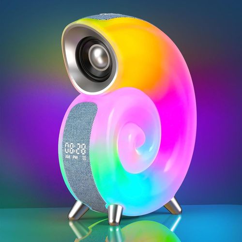 Lampe De Table Led Intelligente, Lampe D'ambiance Recharge Usb, Haut-Parleur Bluetooth, Veilleuse  Intensit Variable, Alarme Avec Synchronisation De La Musique, Contrle Par Application
