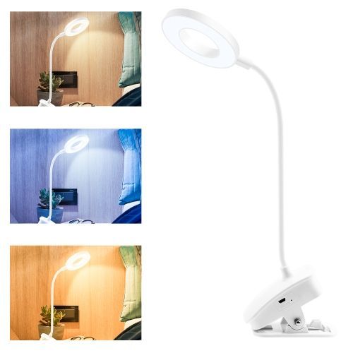 Lampe De Table Led Tactile, Veilleuse De Lecture Intelligente, Pliable, Usb, Protection Des Yeux (Annulaire)