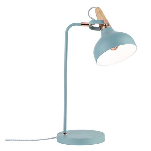 Lampe De Table Paulmann Neordic Juna 20 W Intensit Variable, Pivotable, Inclinable, Avec Interrupteur Bois, Cuivre, Ver