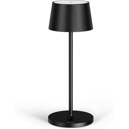 Lampe De Table Sans Fil - Lampe Bureau Led Rechargeable - Lampe  Poser Tactile - Connecteur Usb-C - Lampes Rechargeables Design Intrieures Et Extrieur - Noir - 38 Cm