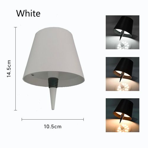 Lampe De Table Sans Fil Led,Base De Bouteille De Vin,Vases Rechargeables,Interrupteur Tactile,Lampe De Salle  Manger Pour Bar - Type 01white