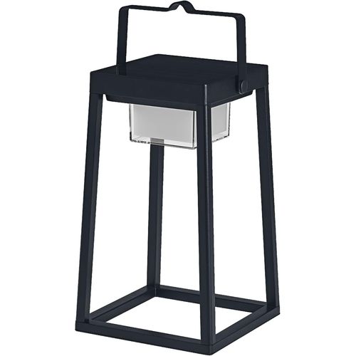 Lampe De Table Solaire D'extrieur Bluetooth Smart+, Blanc Chaud 3000k + Couleur, Utilisable Sans Alimentation, Jusqu' 6,5 H D'autonomie  100% De Lumire, Rechargeable, Protection Ip44,Noir