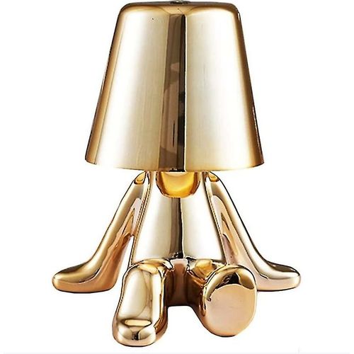 Lampe De Table Tactile Thinker Lamp, 13 X 15,5 Cm, Dore
