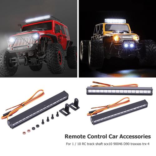 Lampe De Toit Pour Voiture Radiocommande Ax-526 Ch3 Barre Lumineuse  16 Led Pour 1/10 Rc Chenille Axiale Scx10 90046 D90 Trx-4