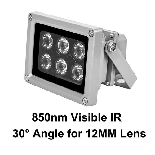 Lampe Illuminateur Infrarouge Led 940nm,Invisible/850nm,15 30 45 60 90 Degrs,Lumire De Remplissage Pour Camra Vision Nocturne - Type 850nm Ir 30 Degree