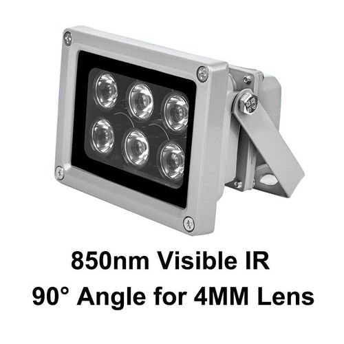 Lampe Illuminateur Infrarouge Led 940nm,Invisible/850nm,15 30 45 60 90 Degrs,Lumire De Remplissage Pour Camra Vision Nocturne - Type 850nm Ir 90 Degree