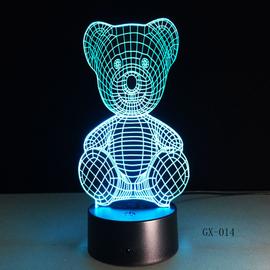 1 Pièce Lampe De Nuit Décorative À Led En Acrylique 3d De Noël En Forme  D'ours Pour La Chambre D'enfants, Lampe De Chevet Cadeau, Mode en ligne