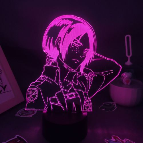 Lampe Led 3d En Forme De Titan Captain Ymir, Luminaire Dcoratif D'intrieur, Idal Pour Une Chambre  Coucher Ou Comme Cadeau D'anniversaire
