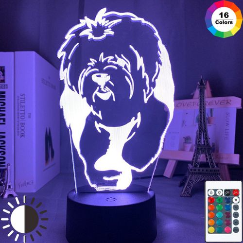 Lampe Led 3d Usb En Forme De Chien Et De Mouton Anglais, Luminaire Dcoratif D'intrieur, Couleur Changeante, Idal Pour La Chambre D'un Enfant