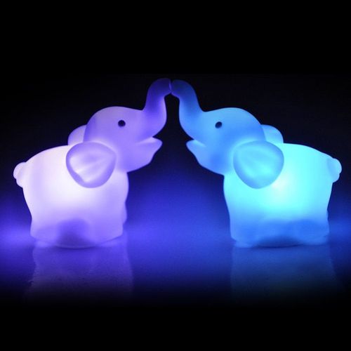 Lampe Led Changeante En Plastique Color Avec lphant, Luminaire Dcoratif D'intrieur, Idal Pour Une Fte, Un Mariage Ou Une Chambre D'enfant