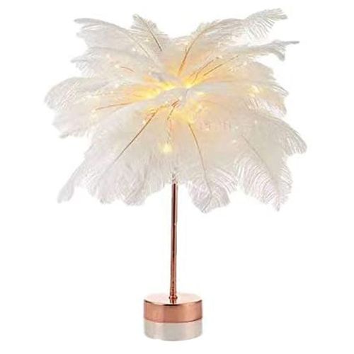 Lampe Led En Forme D'arbre  Plumes, Design Cratif, Luminaire Dcoratif D'intrieur, Idal Pour Une Table De Chevet, Une Chambre De Fille Ou Un Mariage