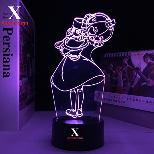 Lampe Led En Forme De Queue De Fe Juvia En Acrylique 3d, Luminaire Dcoratif D'intrieur, Idal Comme Cadeau D'anniversaire Pour Un Enfant Ou Une Chambre  Coucher