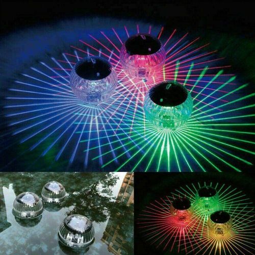 Lampe Led Flottante Sous-Marine  Couleur Changeante, Alimente Par nergie Solaire, Idale Pour Une Piscine, Une Cour, Un tang Ou Un Jardin