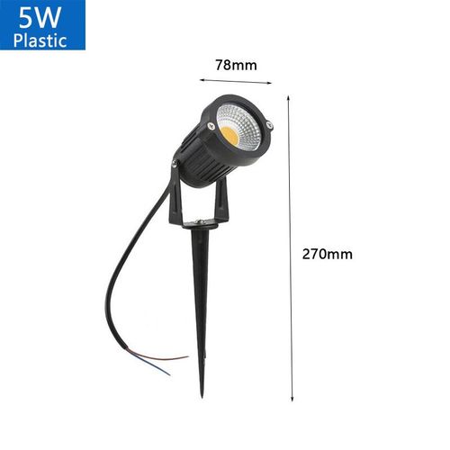 Lampe Led Impermable D'extrieur,Spot Lumineux Avec Pic,Conforme  La Norme Ip65,Idal Pour Un Jardin - 5w Spike 1pcs-Red Dc12-24v