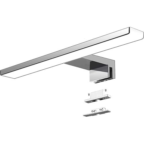 Lampe Led Pour Miroir De Salle De Bain 30 Cm, 5 W, 820 Lm, 230 V, Blanc Froid 6 000 K, Ip44, Classe Ii, clairage Fin Pour Miroir De Salle De Bain,  Pince, Pour Armoire  Miroir, 300 Mm