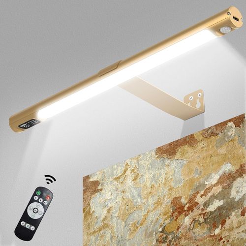 Lampe Murale Sans Fil,Led Sans Fil  Tlcommande,Avec 3 Modes D`clairageAvec Detecteur Mouvement Minuterie,Lumiere Rechargeable Usb Pour La Fresque Les Flchettes Placard