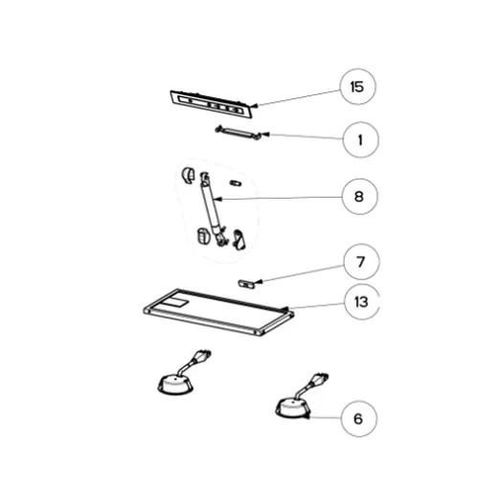 Lampe (repre 6) Hotte (4055132445 133.0176.339 AEG ELECTROLUX FAURE IKEA PROGRESS)