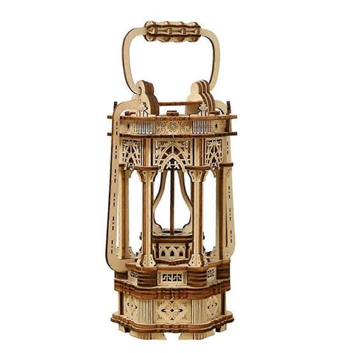 Lampe rtro dassemblage tridimensionnel en bois Lanterne dassemblage bricolage fait  la main Ornements de bureau Style ancien