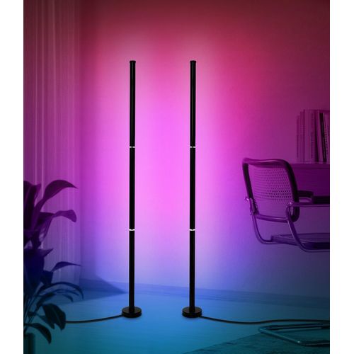 Lampe Rgb Avec Application Et Tlcommande, Lampadaire Led Avec Synchronisation Musicale Et Lampe De Sol Verticale  Changement De Couleur 16 Millions Pour Le Salon, La Chambre Et La Salle De.[G281]