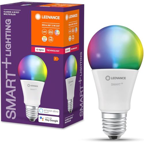Lampe Smart+ Avec Technologie Zigbee, 9w, A60, Mat, Culot E27, Couleur De Lumire Rgbw Rglable, 806lm, Paquet De 1[Amp746012]