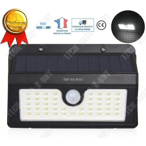 Lampe Solaire Extrieur Jardin Led Lumire Dtection Infrarouge Mouvement Etanche Sans Fil Eclairage Escalier Patio Cour Scurit