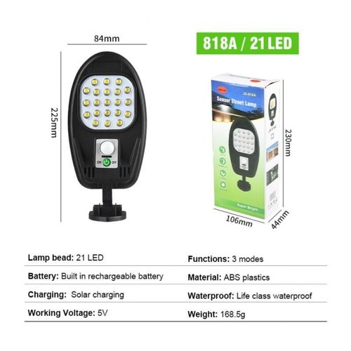 Lampe Solaire Led 160 Cob Pour clairage Extrieur Applique Murale tanche, Avec Dtecteur De Mouvement Pir, Tlcommande Intelligente, Lumire De Scurit Pour Le Jardin, 1200w