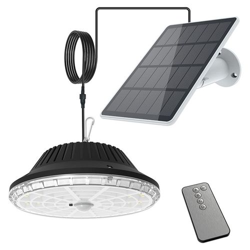 Lampe Suspendue Solaire Avec Capteur De Mouvement, 4 Modes. Ip55, Tlcommande 1 Paquet