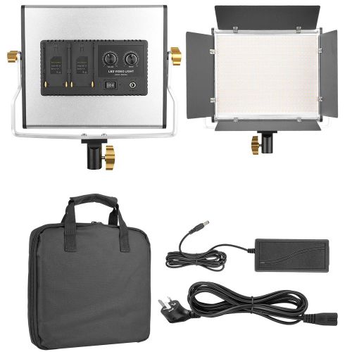 Lampe video LED VBESTLIFE 3200-5600K bicolore IRC 95+, intensite variable, AC 110V 240V, prise AU
