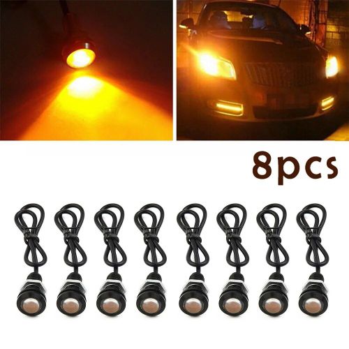 Lampes De Calandre Avant De Voiture Pour Dodge Ram, Capot De Gril De Pare-Chocs, Lumires Led Ambres, Accessoires Intrieurs De Voiture, 1500, 2500, 3500, 8 Pices