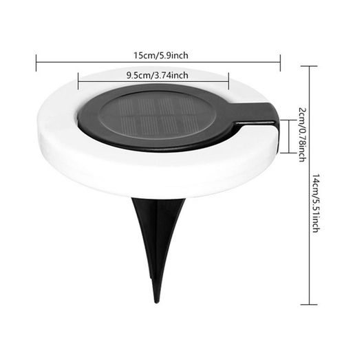 Lampes De Jardin Solaires tanches, Prise De Terre Rotative Rsistante  360, Support Mural, Accessoire De Dtection De Lumire Intelligente