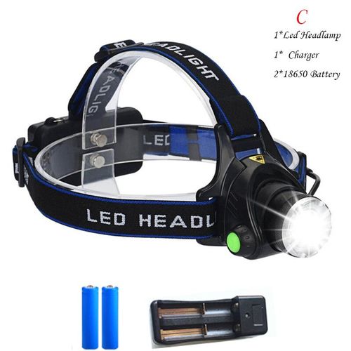 Lampes Frontales De Sauna  Led tanches,Lampe Usb,Torche Aste 18650,Lumire De N'aime,Chasse,Exploitation Minire,Pche,E2,8000lm - Type Option C