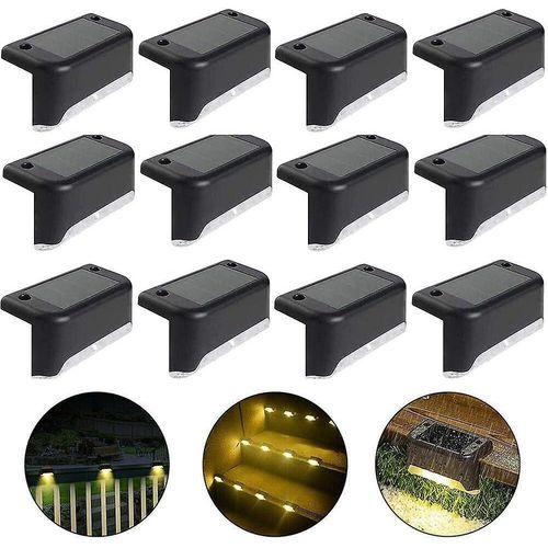 Lampes Solaires tanches Pour Terrasses Et Cltures - Lampes De Jardin  Led Avec Contrle Intelligent Et Conception Durable Pour Une Utilisation En Extrieur