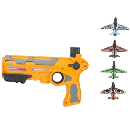 Lanceur d'avion en mousse-Modle de planeur catapulte  lancer  la main,jaune-