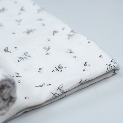 Lange En Gaze De Coton H 120 X L 120 Cm Pour Bb