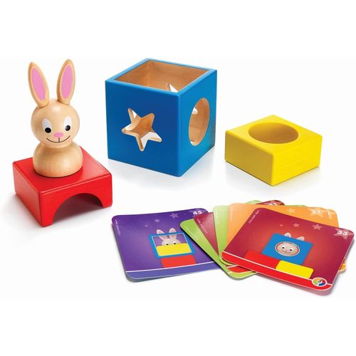 Lapin Et Magicien-Jeu De Rflexion Pour Petits En Bois-60 Dfis De Diffrents Niveaux-1 Joueur-Pour Enfants  Partir De 2 Ans,Jaune,Rouge.[Y552]