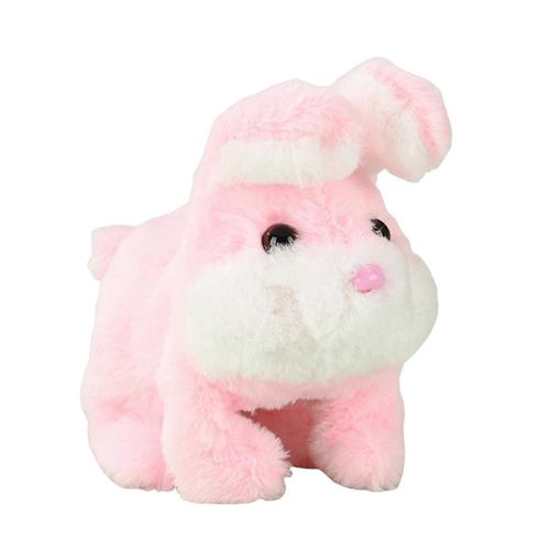 Lapin parlant et ambulant raliste Bunby, robot lapin interactif en peluche pour Pques