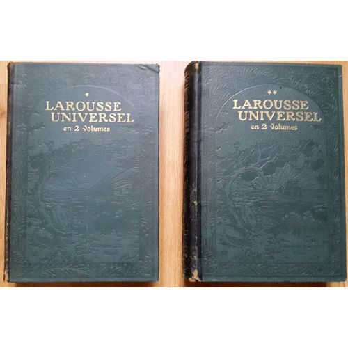 Larousse Universel En 2 Volumes - 1922   de Claude AUG  Format Beau livre 