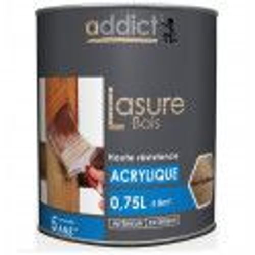 Lasure Bois Acrylique Satin Haute R?Sistance Teinte Ch?Ne Rustique 0.75l Addict