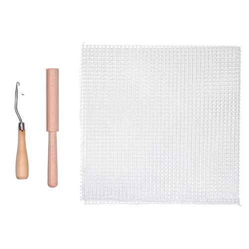 Latch Hooks No Burrs Easily Use Slick Rug Hooking Mesh For Diy Carpets Domestic Use