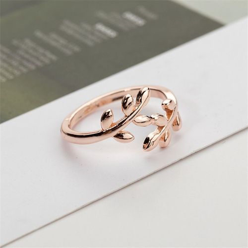 Lats-Bague En Argent Noir Pour Femme, Branche D'olivier, Cuir Chevelu, Feuilles De Document En Or Simple, Anneau Ouvert, Bijoux Tendance, Mode Fille, 2022