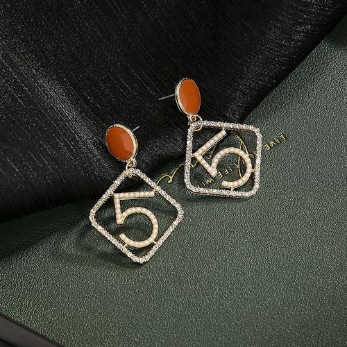 Lats  Boucles D'oreilles En Perles Gomtriques Pour Femmes, Simples, Carres, Mode Corenne, 2020